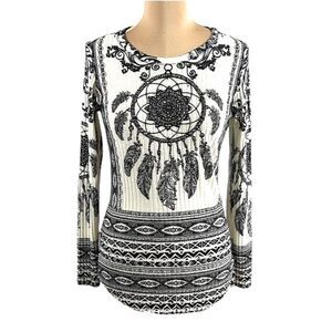 Biker Sweater Small Dreamcatcher Sparkle Bling Rider NWOT